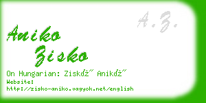 aniko zisko business card